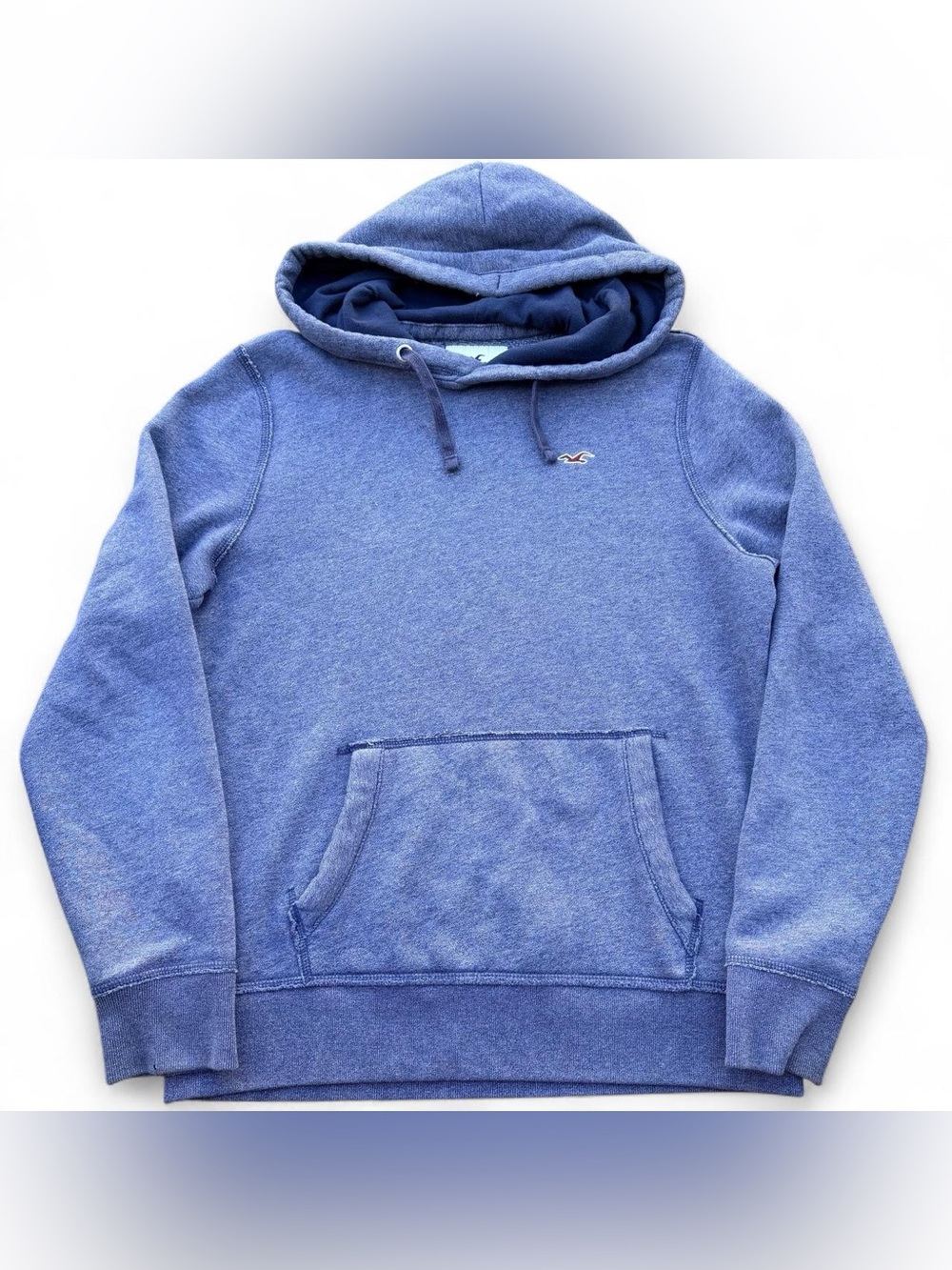 Hollister Co. Heathered Blue Pullover Hoodie – M